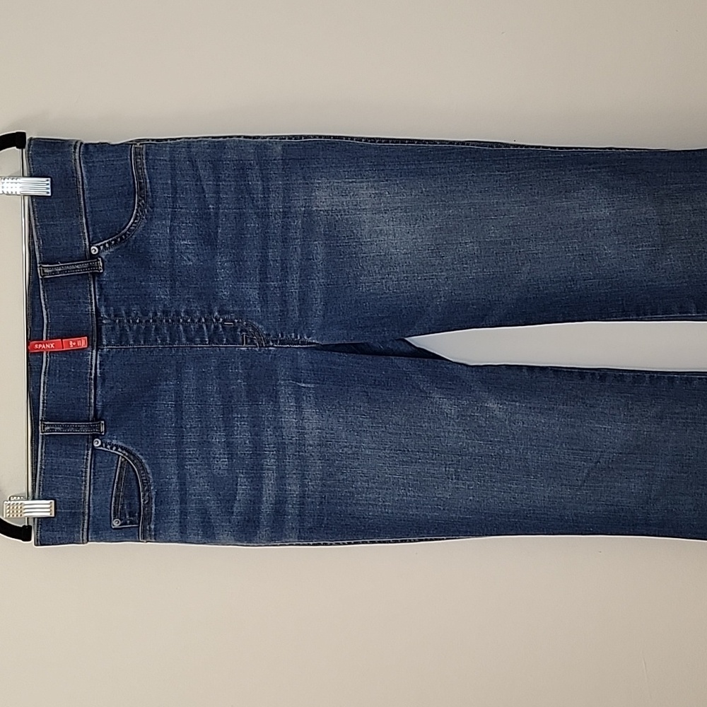 Spanx Flare Leg Pull-on Color Vintage Indigo Dinem Pants Size Large - Picture 9 of 13
